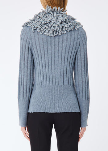 LIU JO COLLECTION-CF6239MA81M X0805-MAGLIA APERTA M/L COLLO P.PELL