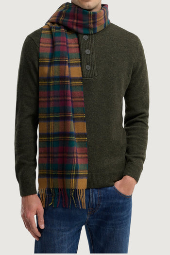 BARBOUR-USC0137 YE91-NEW CHECK TARTAN SCARF 