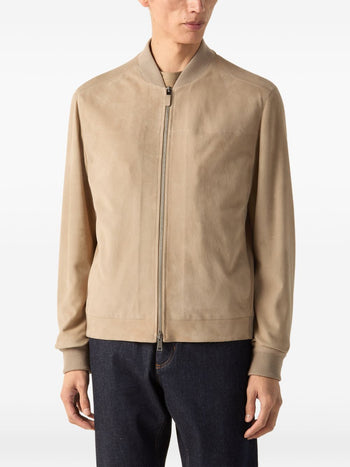 ZEGNA-UIPSNA4I178 N02-LTHR SHORT JACKET-BLOUSON