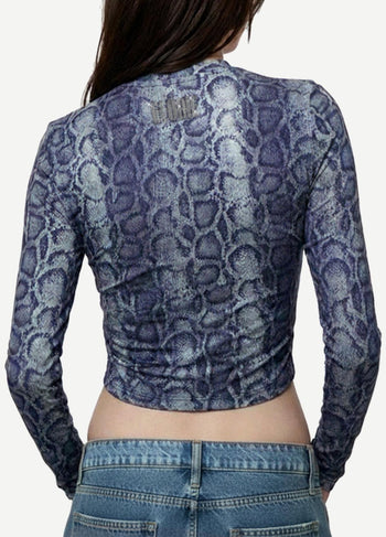 LIU JO BLUE DENIM-UF6515J1624 L9681-T-SHIRT MODA M/L