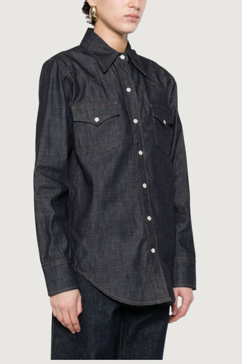 A.P.C.-COHOJF12644 IAI-CHEMISE WESTERN