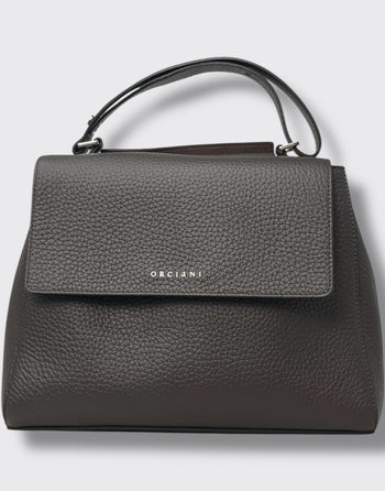 Borsa a spalla media sveva soft in pelle con traco - 4
