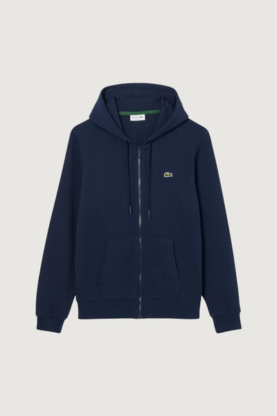 Felpa in tessuto felpato classic fit con zip