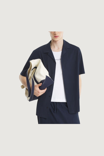 MAISON KITSUNE'-QM00407WC5082 0413-SEERSUCKER RESORT SHIRT