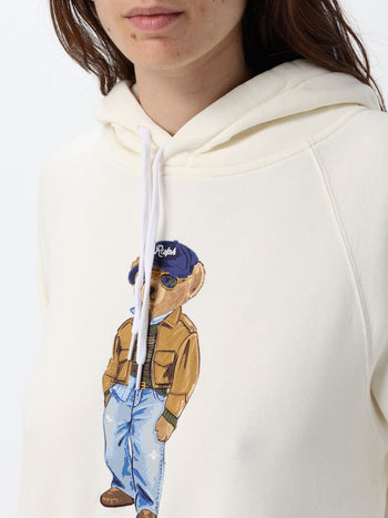 POLO RALPH LAUREN DONNA-211B17799 001-FELPA  BEAR CON CAPPUCCIO