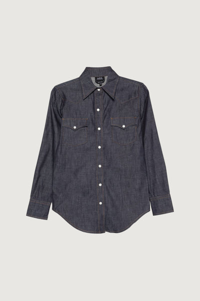 A.P.C.-COHOJF12644 IAI-CHEMISE WESTERN