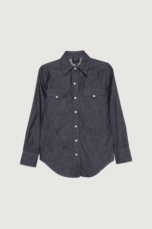 A.P.C.-COHOJF12644 IAI-CHEMISE WESTERN
