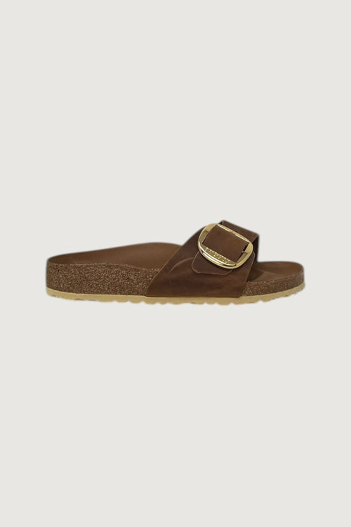 BIRKENSTOCK-1006525 COGNAC-MADRID BIG BUKKLE 
