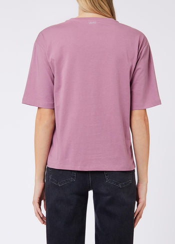 LIU JO WHITE-WF6398JS904 L9350-ECS T-SHIRT BOXY FIT