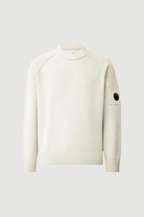 CP COMPANY-21CMKN196A005558G 103-CHENILLE COTTON CREWNECK LENS SWEATER 