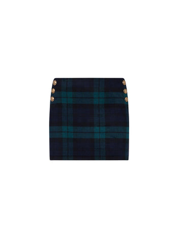 LIU JO WHITE-WF6262T719A Z9545-GONNA MINI TARTAN