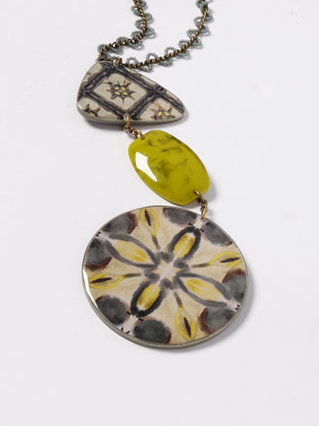 Collana floral resin - 2
