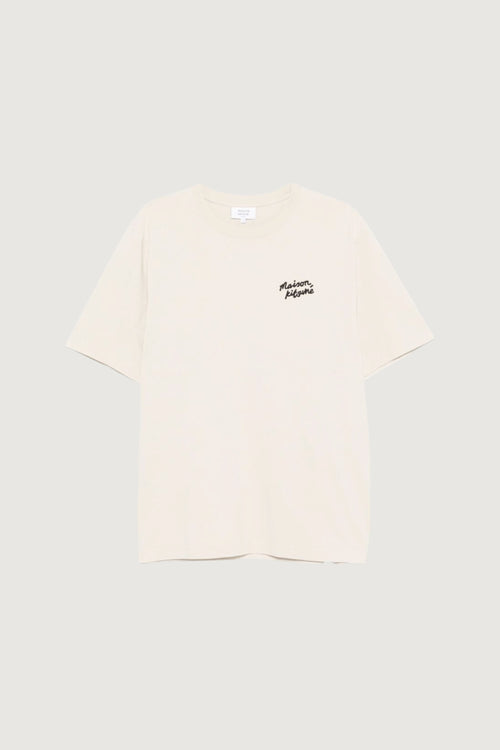 MAISON KITSUNE'-MM00126KJ7025 0304-HANDWRITING COMFORT TEE-SHIRT