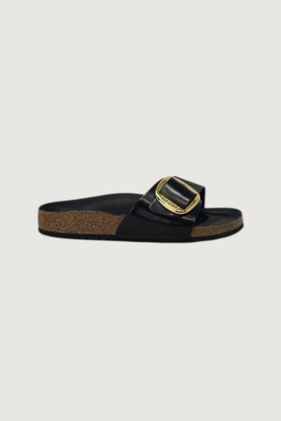 BIRKENSTOCK-1022650 BLACK-MADRID BIG BUCKLE SHINE 