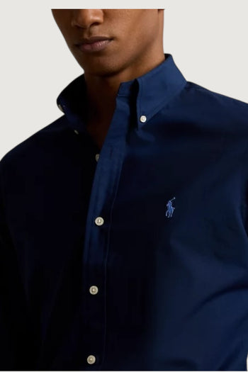 POLO RALPH LAUREN UOMO-710928255 001-Camicia in popeline stretch Custom-Fit