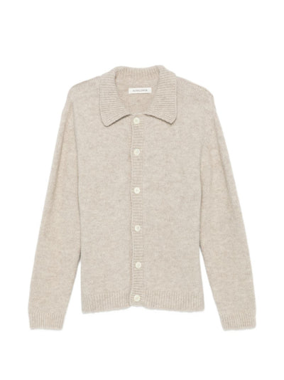 SUNFLOWER -3093 016-Cropped cardigan with ribbed polo collar