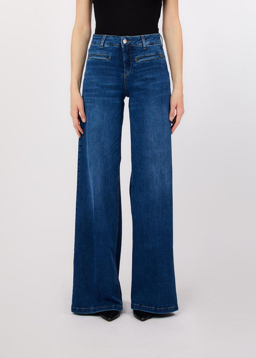 LIU JO BLUE DENIM-UA6069DS004 78263-ECS B. UP PARFAIT FLARE H.W