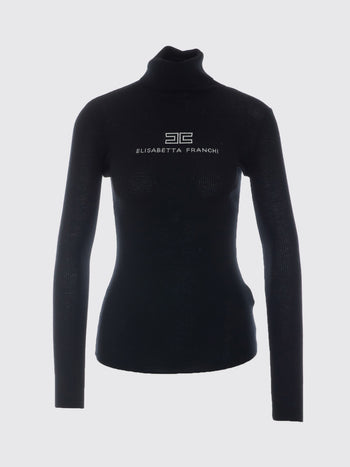 ELISABETTA  FRANCHI-MK18B66E2 685-WOMEN'S KNITTED SWEATER