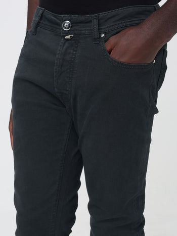 JACOB COHEN-JUMQE004036S4216TN T89-PANT 5 PKT SLIM FIT BARD SAIA STR TINTO GREEN