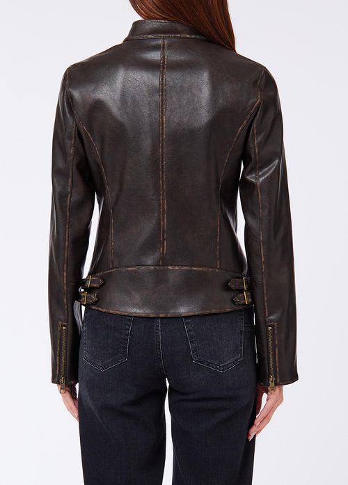LIU JO WHITE-WF6381E1106 91419-BIKER TESS. SPALMATO