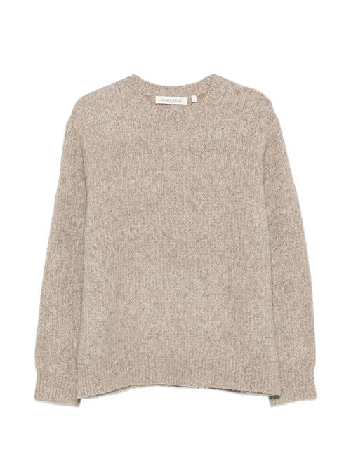 SUNFLOWER -3033 120-Crew neck knit with slight dropped shoulders