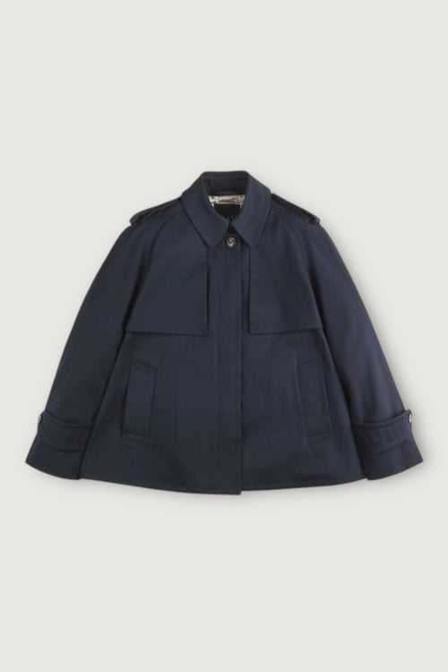 Cappa trench finta inglese+ricamo