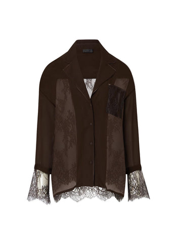LIU JO COLLECTION-CF6264MS55N 22222-ECS MAGLIA CHIUSA M/L C/PIZZO