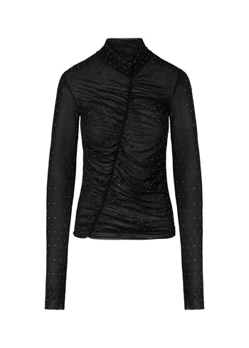 LIU JO COLLECTION-CF6213J4966 Q9822-TSHIRT MODA M/L ALLOVER STRASS