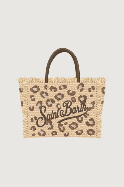 SAINTBARTH MC2-COL0017 00349L-COLETTE STRAW NLEOPARD 18 EMB