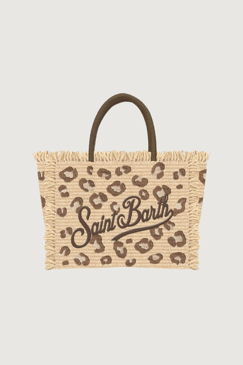 SAINTBARTH MC2-COL0017 00349L-COLETTE STRAW NLEOPARD 18 EMB