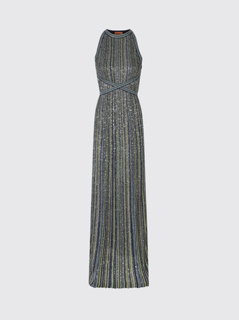 MISSONI-DS26WG00BK01J8 S616T-SLEEVELESS LONG DRESS