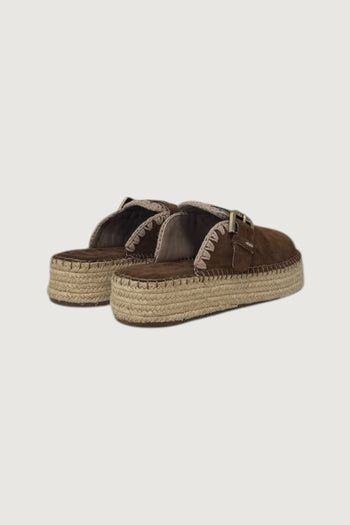 MOU-MU.SW641000A NUTBR -JUTE CLOG PLAIN SUEDE