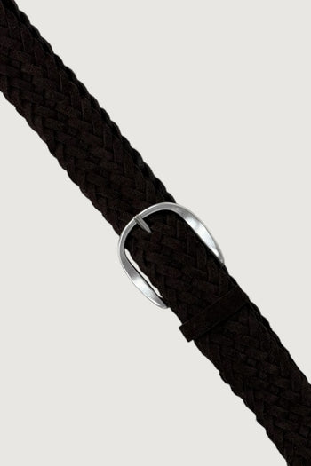 ORCIANI-U08318SUP TMORO -CINTURA INTRECCIATA SUEDE PLOT 3.5CM 