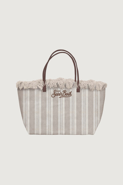 SAINTBARTH MC2-CBMF001 00589L-CITY BAG MID FRINGE DOUBLE STRIPES V 1118 EMB