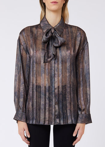LIU JO BLUE DENIM-UF6125T3260 L9146-CAMICIA DIGITAL M/L
