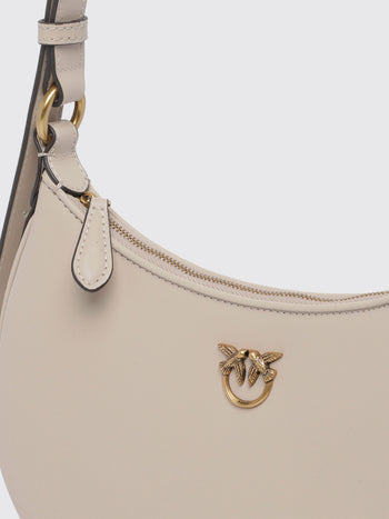 PINKO-102790A0F1 C50Q-HALF MOON MINI FL VITELLO SETA