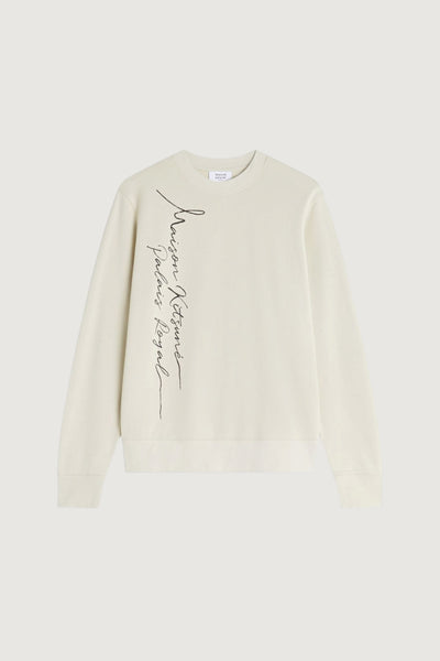 MAISON KITSUNE'-QM00305KM0342 0304-SWEATSHIRT POETIC SCRIPT