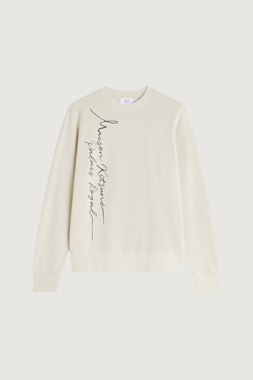 MAISON KITSUNE'-QM00305KM0342 0304-SWEATSHIRT POETIC SCRIPT