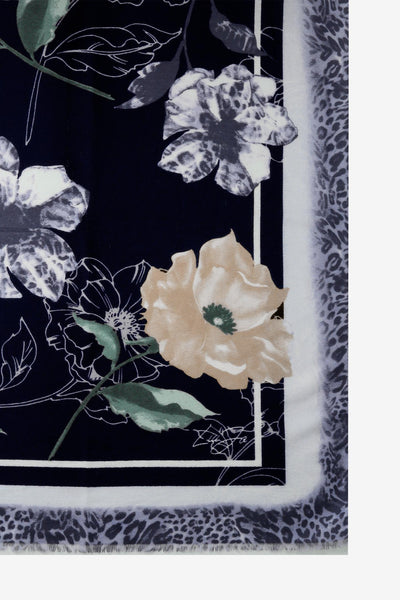 LIUJO ACCESSORI-2F6065T2745 90013-ECS STOLA FLOWER MACULA 70X180