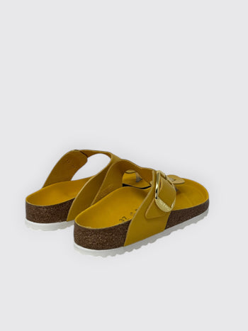 BIRKENSTOCK-1031818 OCHRE -GIZEH  BIG BUCKLE SHINE 