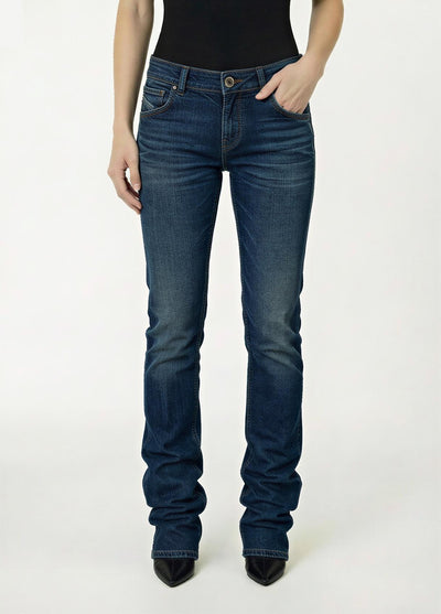 LIU JO BLUE DENIM-UF6516D0398 79158-PANT.ARRICCIO L.W.
