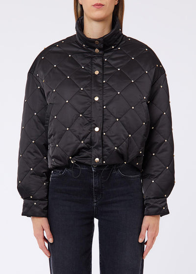 LIU JO WHITE-WF6060T682A 22222-BOMBER OVATTA CROPPED