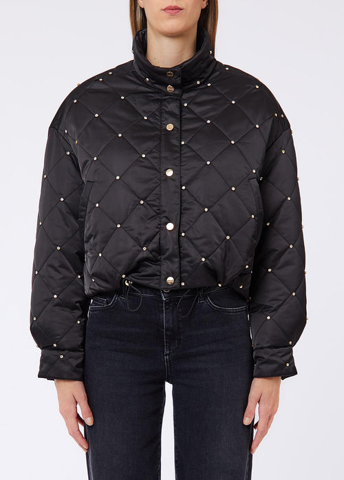 LIU JO WHITE-WF6060T682A 22222-BOMBER OVATTA CROPPED