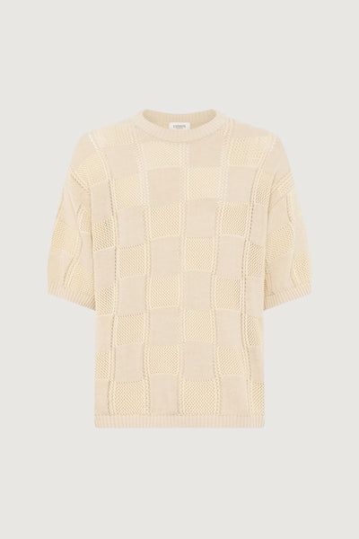 LANEUS-S6LAMAKE110 015-KNITTED T-SHIRT