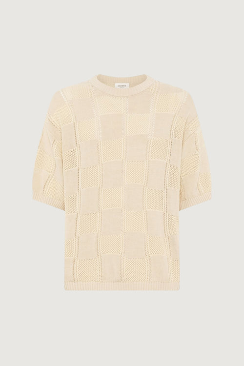 LANEUS-S6LAMAKE110 015-KNITTED T-SHIRT