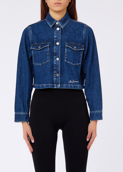 LIU JO BLUE DENIM-UF6138D0380 77331-CAMICIA DAILY