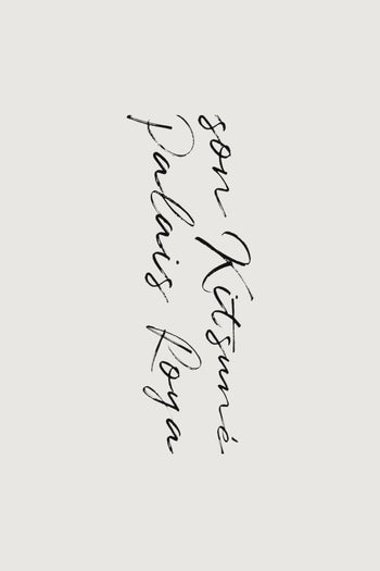 MAISON KITSUNE'-QM00113KJ7036 P100-T-SHIT POETIC SCRIPT