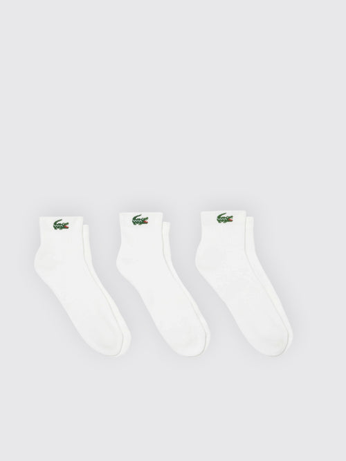 LACOSTE-RA9184 001-Confezione di 3 paia di calzini corti