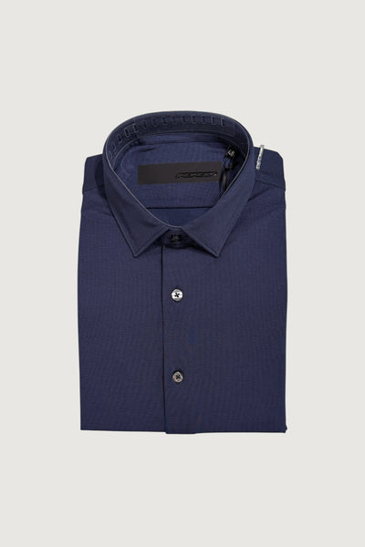 RRD-26254 V23-oxford jacquard open shirt