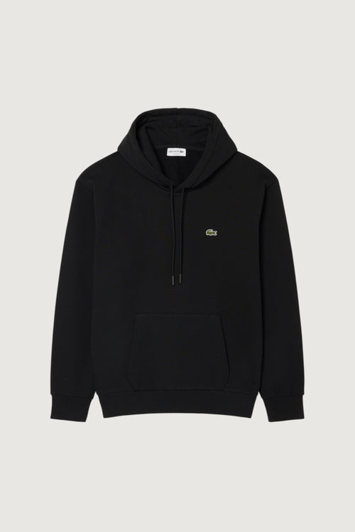 LACOSTE-SH8863 031-Felpa con cappuccio in tessuto felpato